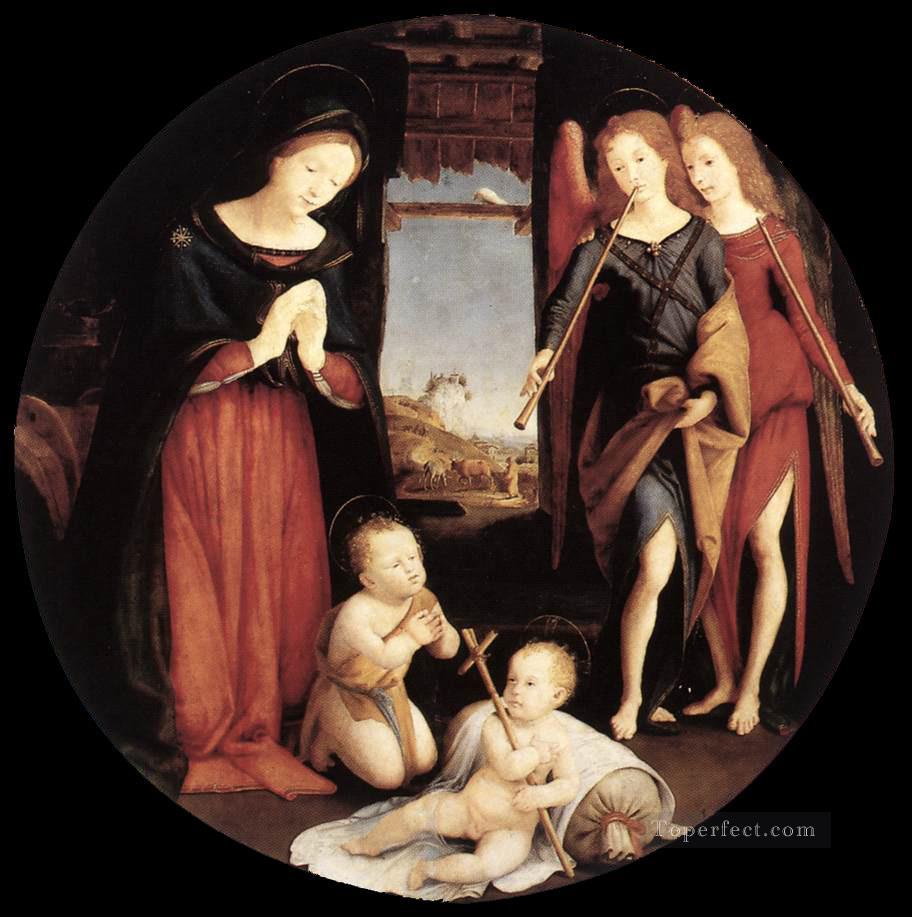 The Adoration of the Christ Child religious Piero di Cosimo Oil Paintings